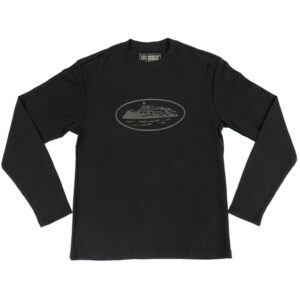 Corteiz Alcatraz Waffle L/S T-shirt Triple Black