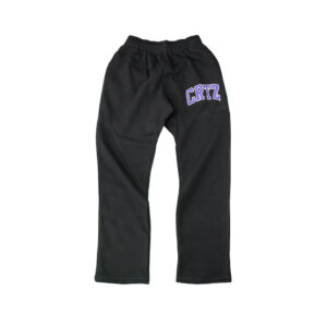 Corteiz Dropout Sweatpants – Black/Purple